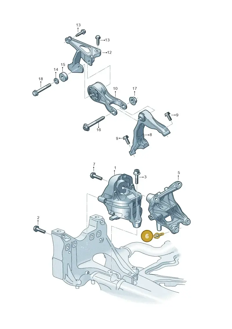 N10702603 — Audi RS Q8 Quattro (2019-) diagram 595199800, position 6