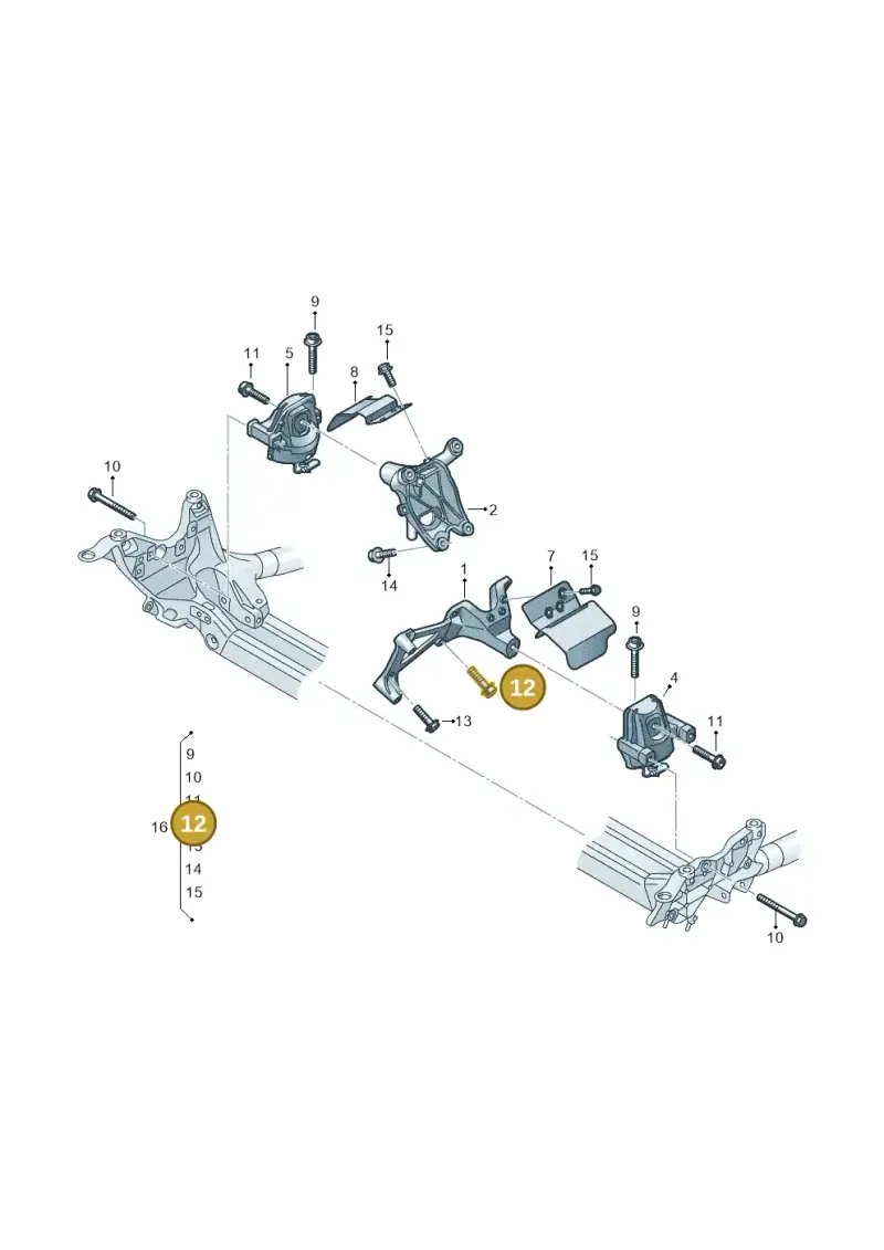 N10702603 — Audi A7 Sportback (2018-) diagram 859199200, position 12