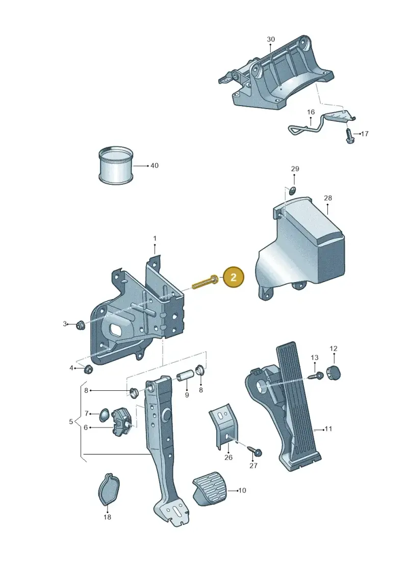 N10708201 — Audi RSQ3 qu. 2.5 (2013-2018) diagram 764721600, position 2