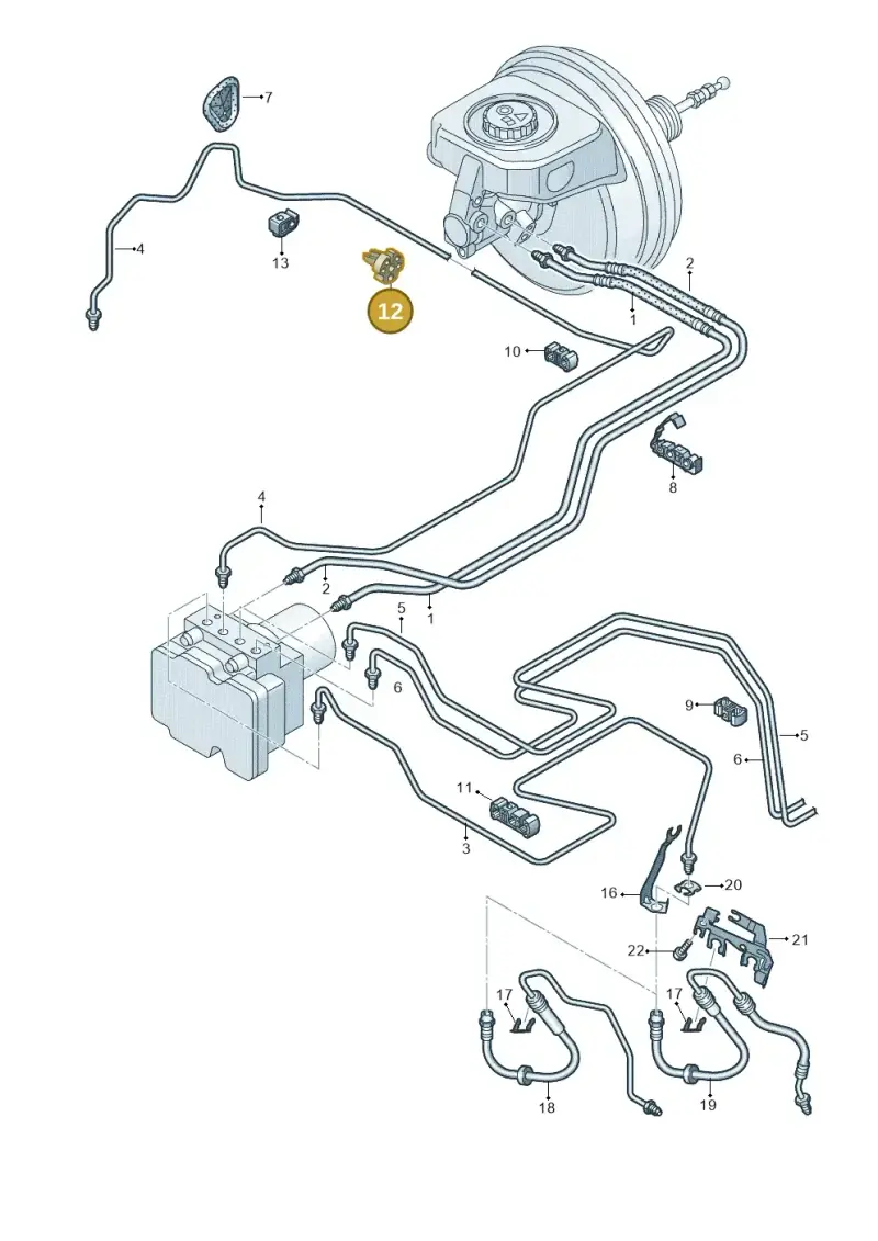 N10716201 — Audi RS4 Avant (2017-) diagram 849611200, position 12