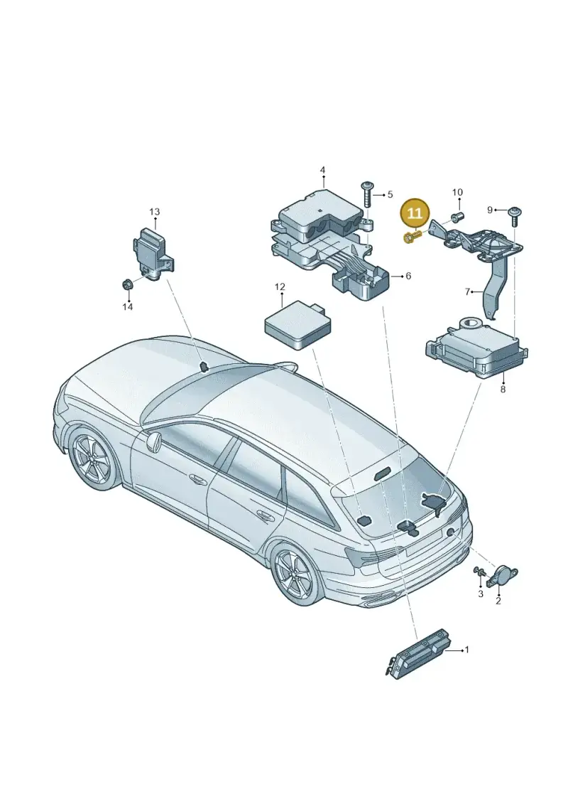 N10718801 — Audi RS6 Avant (2019-) diagram 430959410, position 11
