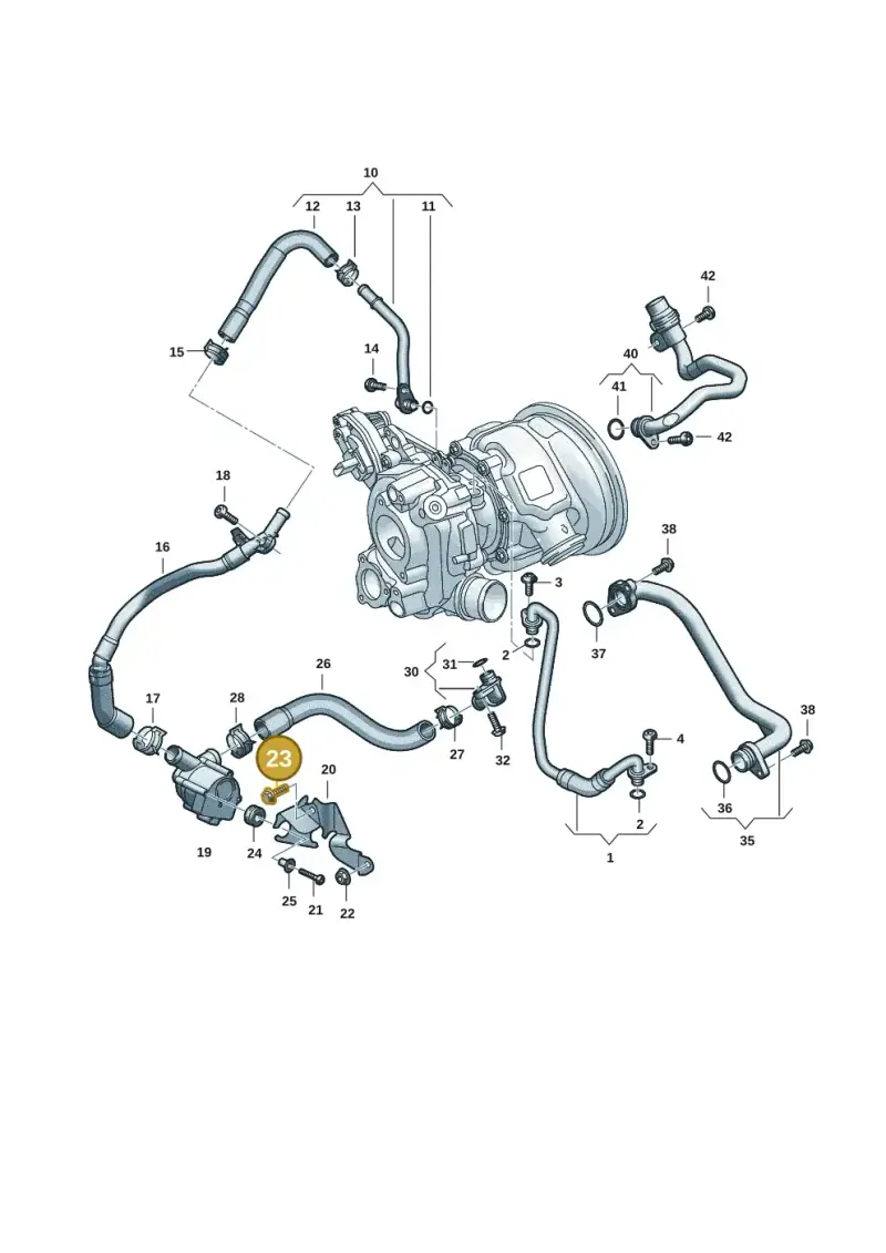 N10718801 — Audi A5 Limo 2.0 (2024-) diagram 06m121010, position 23