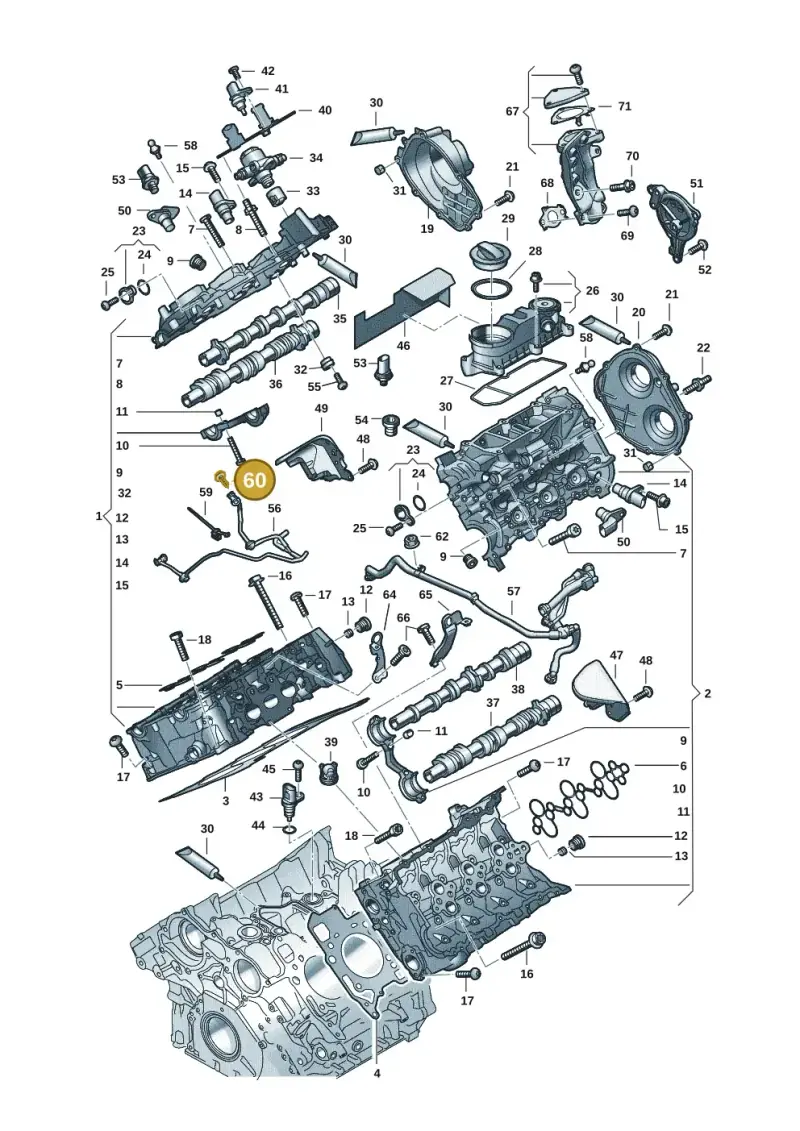 N10721401 — Audi A5 Limo 2.0 (2024-) diagram 849103331, position 60