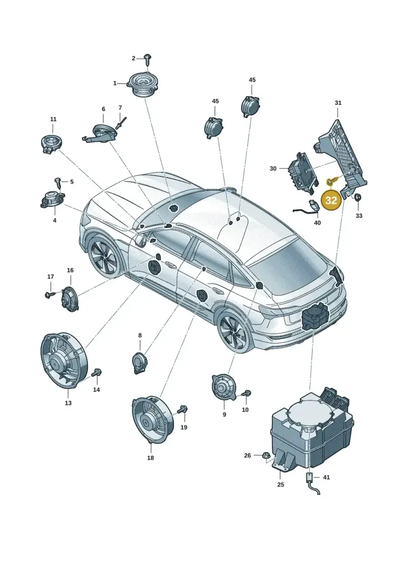 N10721401 — Audi Q6 e-tron (2023-) diagram f5s035350, position 32