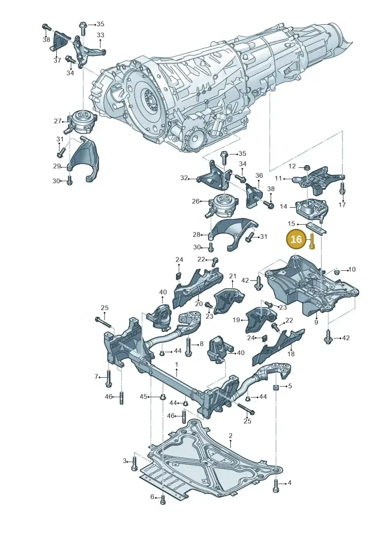 N10724701 — Audi Q8 Quattro 3,0 (2018-) diagram 859399800, position 16