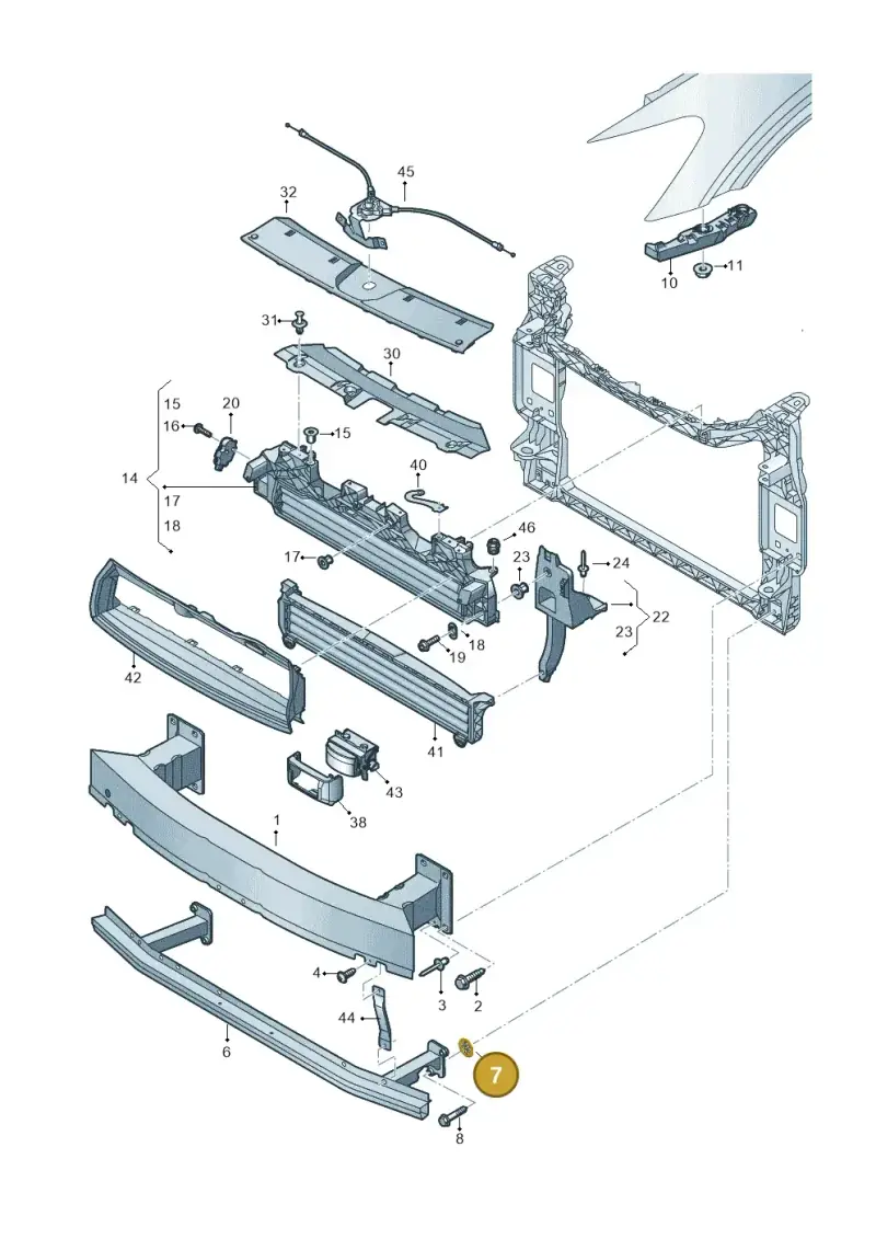 N10726401 — Audi Q8 e-tron (2018-2020) diagram 586807000, position 7