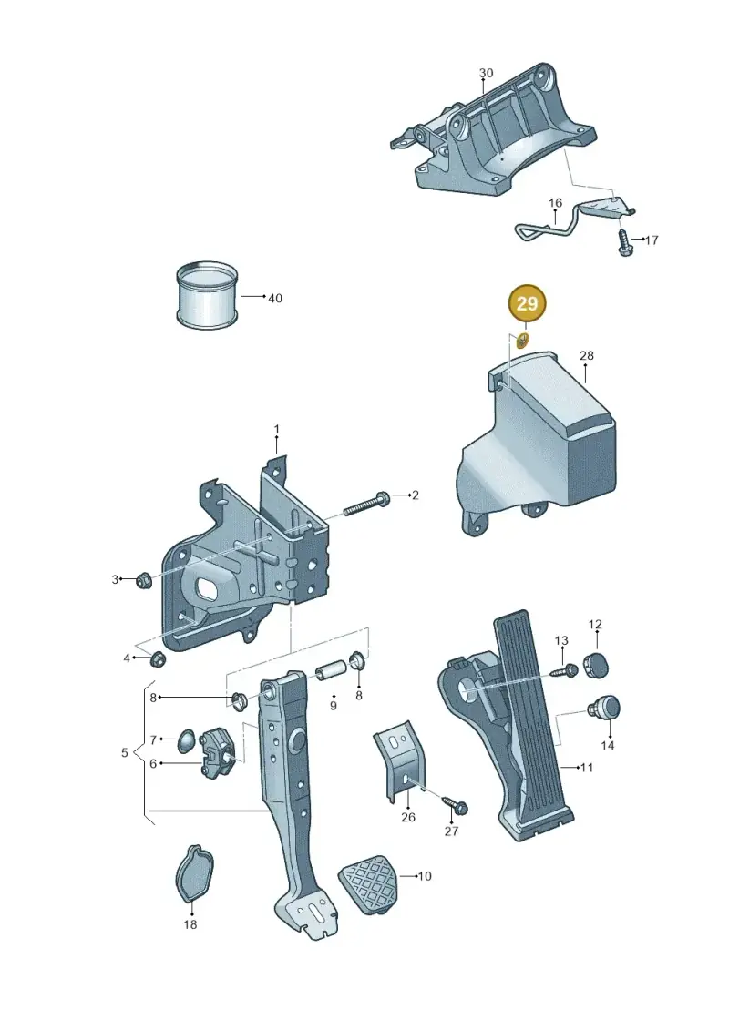N10726401 — Audi Q3 1.4 (2016-) diagram 855721600, position 29
