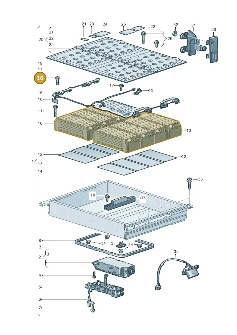 N10734301 — Audi A6 2.0 (2018-) diagram 838915500, position 16