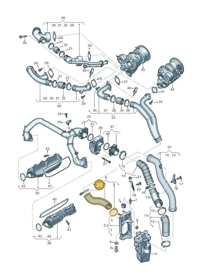 N10735101 — Audi RS4 Avant (2017-) diagram 847145500, position 10