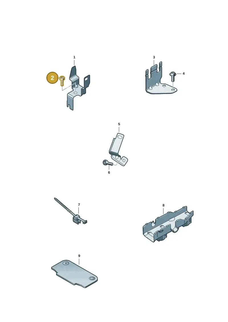 N10737001 — Audi A5 Limo 2.0 (2024-) diagram 849971001, position 2