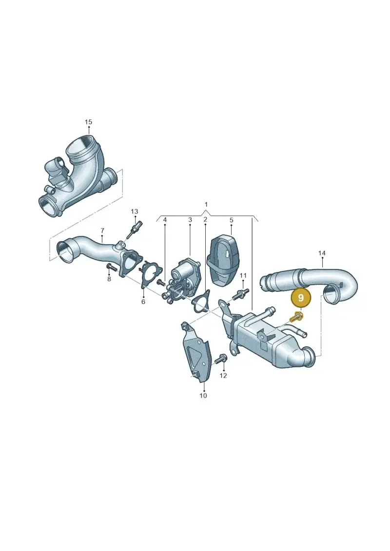 N10737101 — Audi A5 Limo 2.0 (2024-) diagram 8wk131650, position 9
