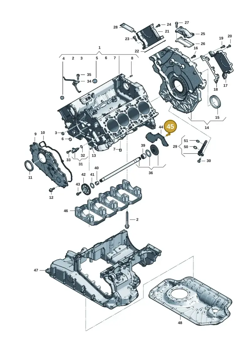 N10739301 — Audi Q8 Quattro 3,0 (2018-) diagram 429103059, position 45