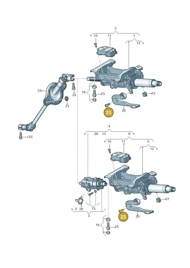 N10739301 — Audi RS4 Avant (2017-) diagram 849419500, position 21