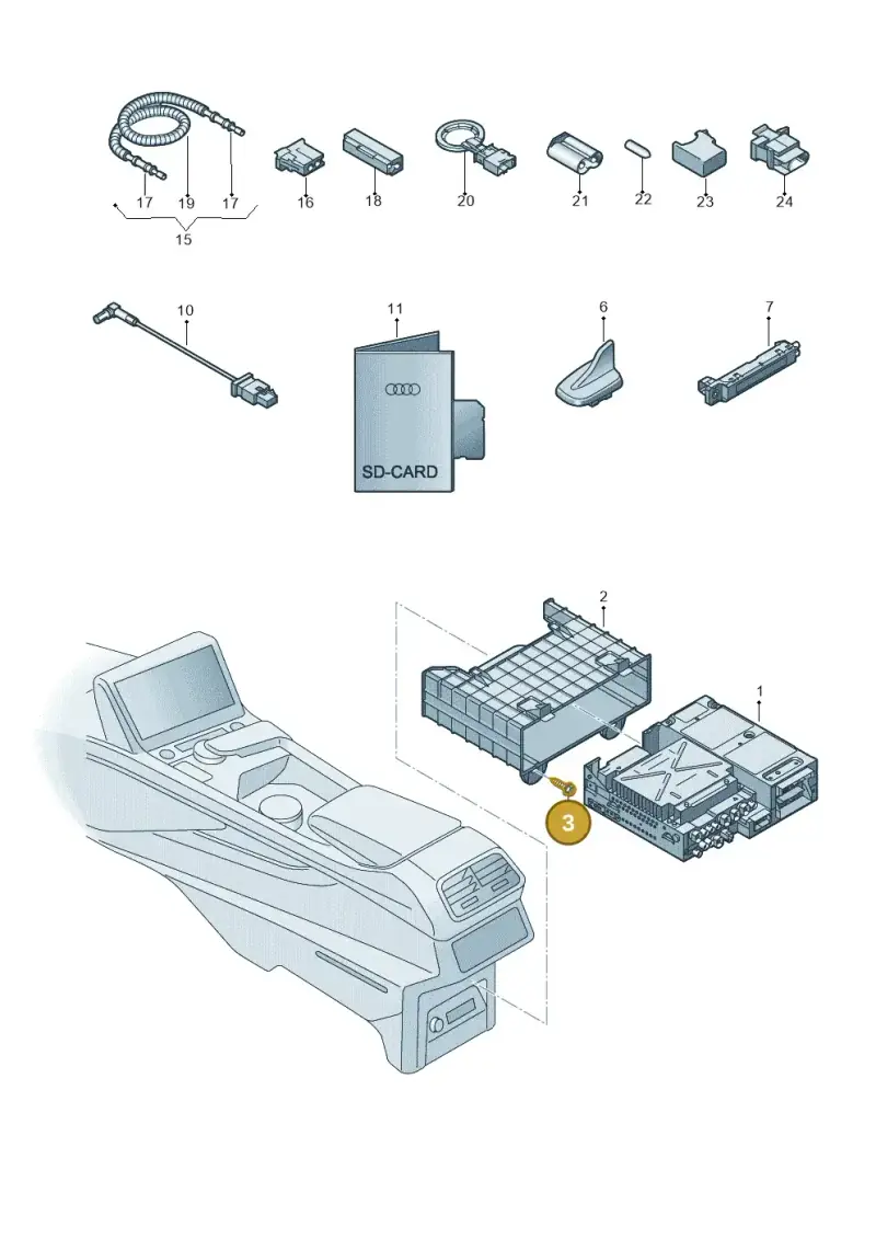 N10745201 — Audi Q8 e-tron (2018-2020) diagram 586035000, position 3