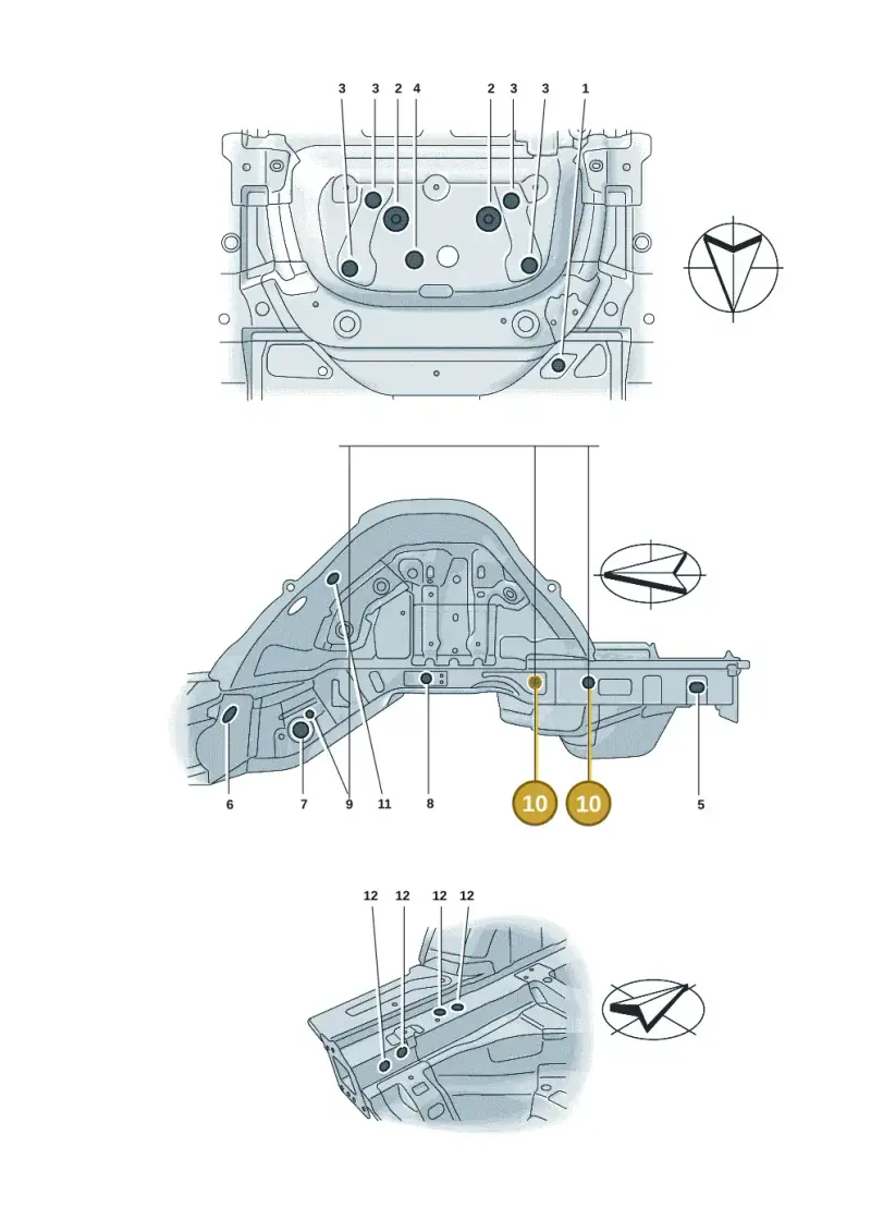 N10746401 — Audi A5 Limo 2.0 (2024-) diagram 8wk803340, position 10
