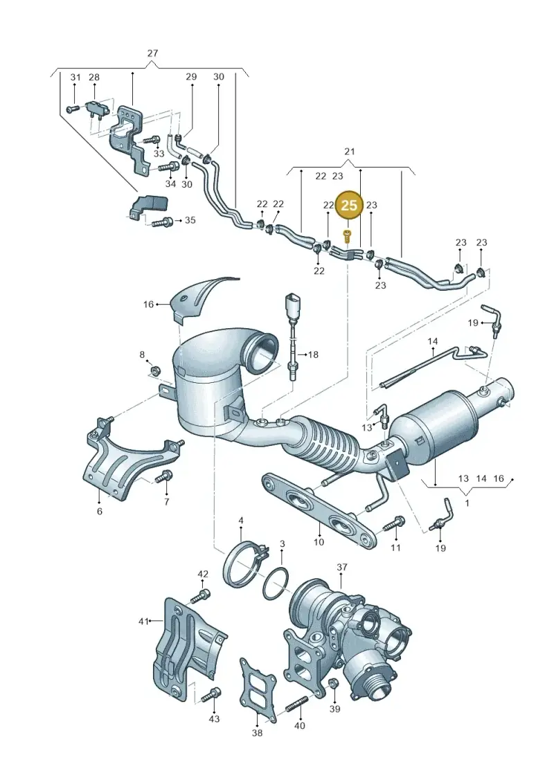 N10751201 — Audi A1 sportback 1.0 (2018-) diagram 592253350, position 25