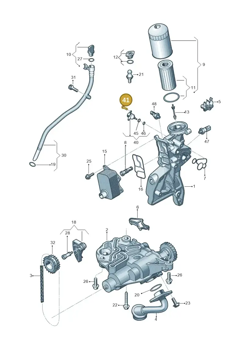 N10751201 — Audi A3 Sportback (2019-2021) diagram 848115120, position 41
