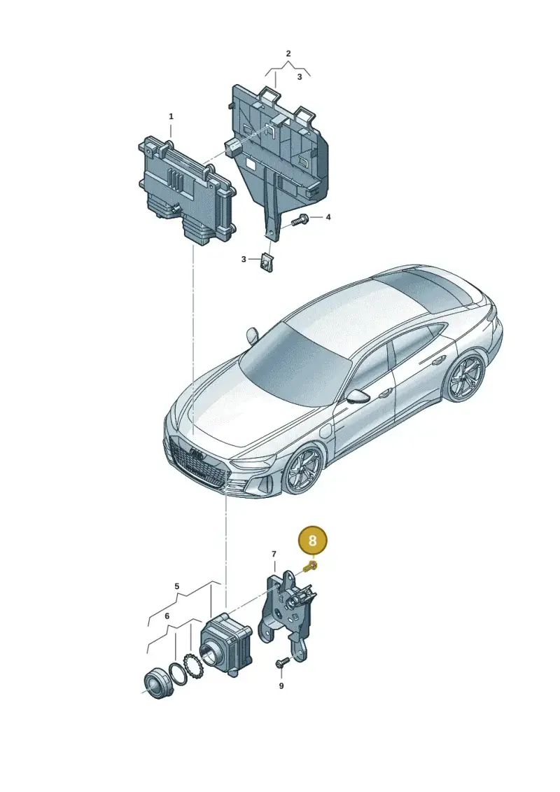 N10762601 — Audi RS e-tron GT (2020-2020) diagram 4j1907240, position 8