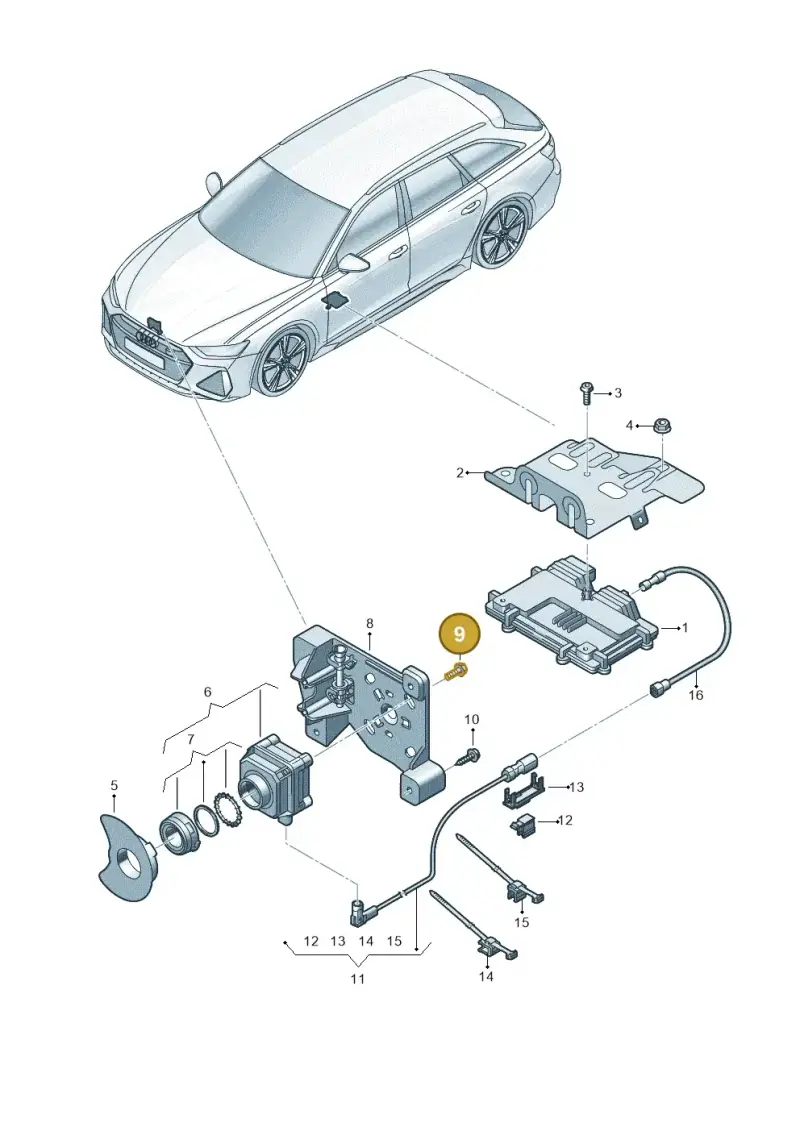 N10762601 — Audi RS6 Avant (2019-) diagram 537907240, position 9