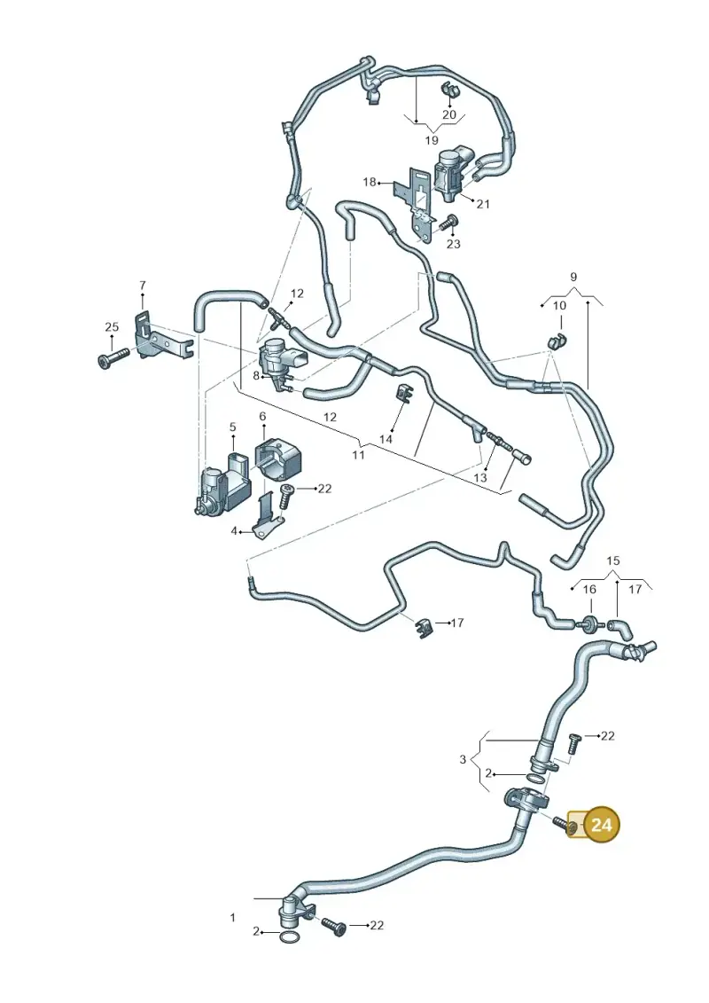 N10766301 — Audi Q8 Quattro 3,0 (2018-) diagram 859131370, position 24