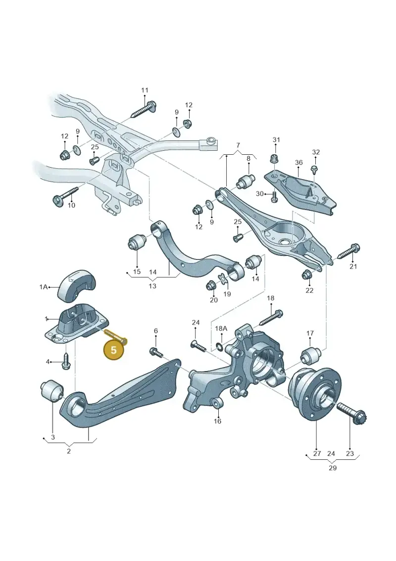 N10769501 — Audi A3 Sportback (2019-2021) diagram 745505300, position 5