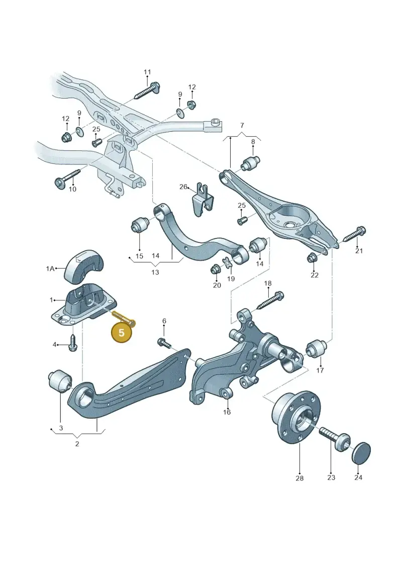 N10769501 — Audi A3 Sportback (2019-2021) diagram 827505005, position 5