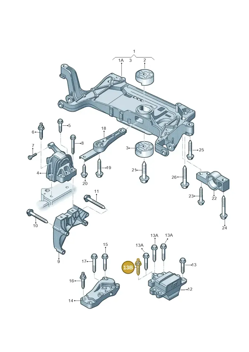 N10770701 — Audi Q3 1.4 (2016-) diagram 855199200, position 13B