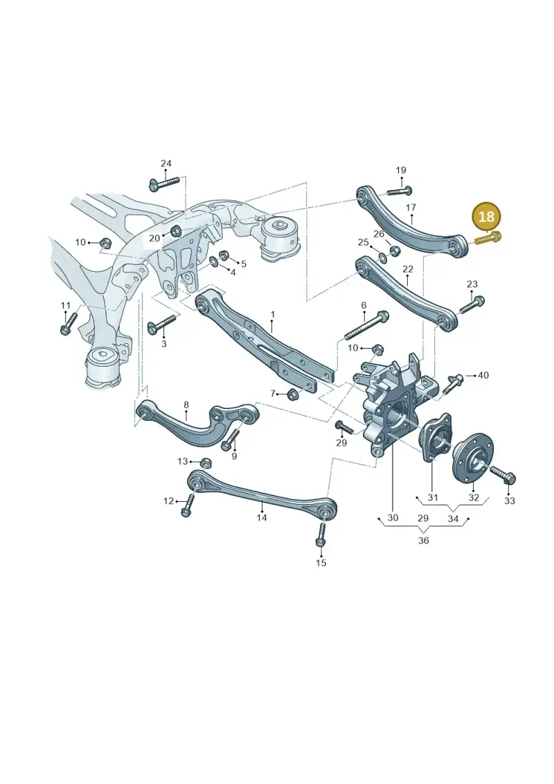 N10770801 — Audi A8L (2017-2022) diagram 838505250, position 18