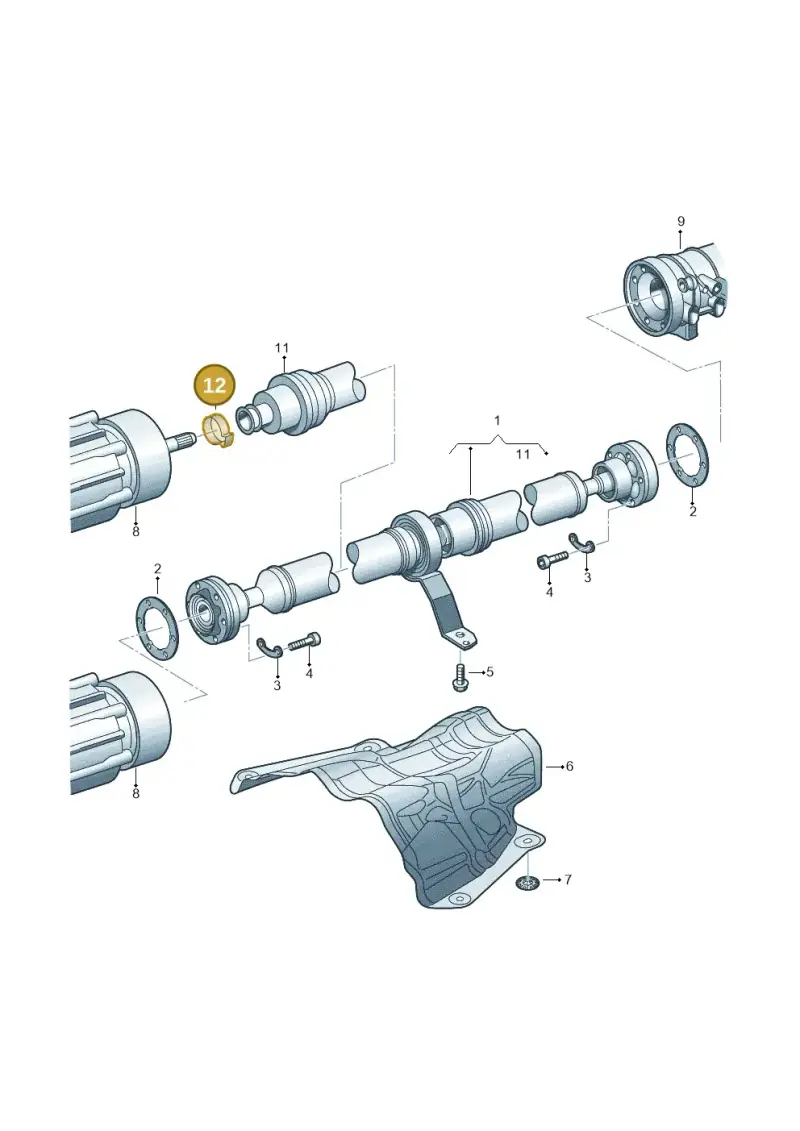 N10772201 — Audi Q5 qu. 2.0 TDI (2012-2017) diagram 620521100, position 12
