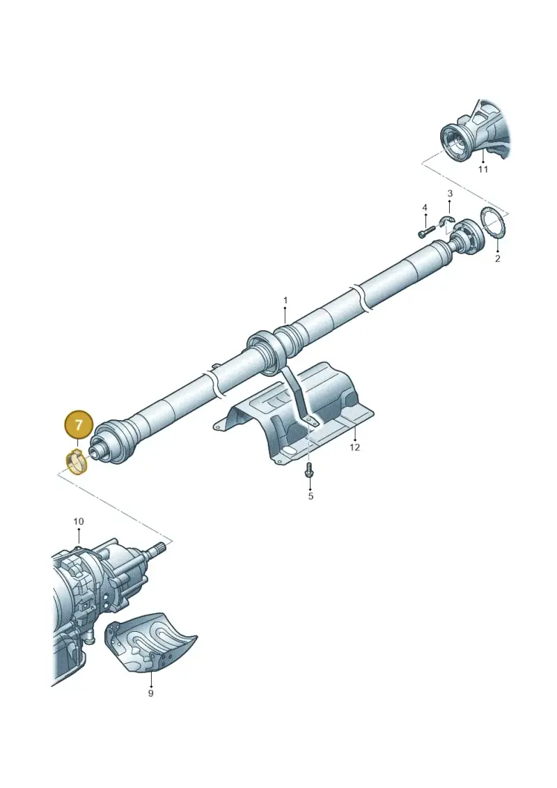 N10772201 — Audi A8L (2017-2022) diagram 696521100, position 7