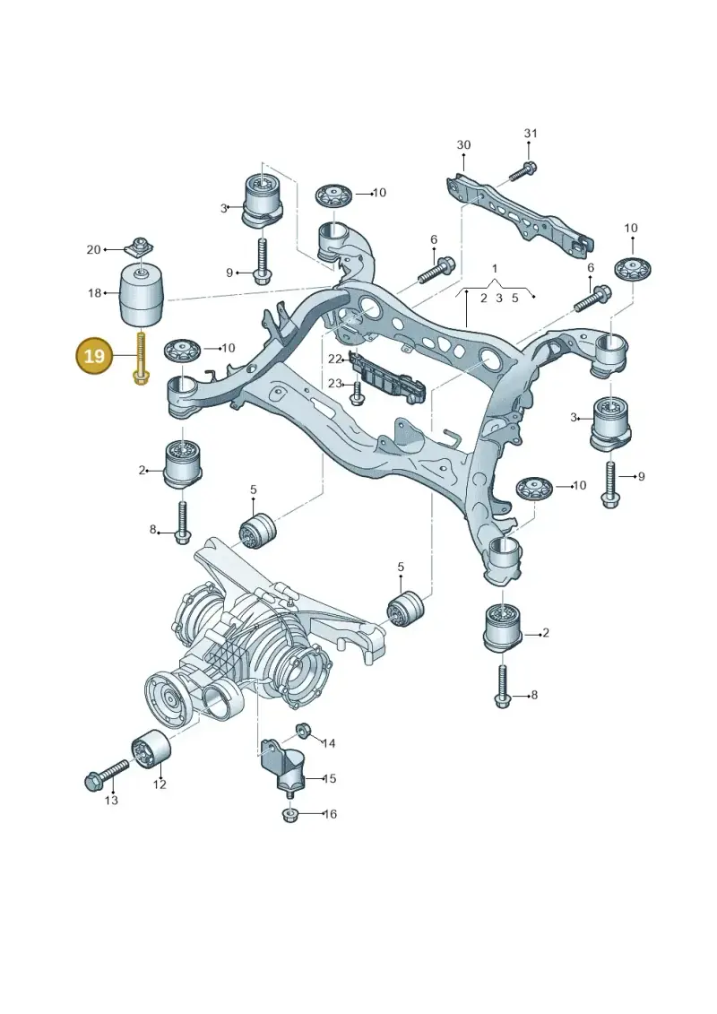 N10773701 — Audi A6 2.0 (2018-) diagram 430505010, position 19