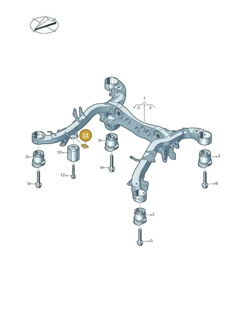 N10773701 — Audi A5 Limo 2.0 (2024-) diagram 430505000, position 11