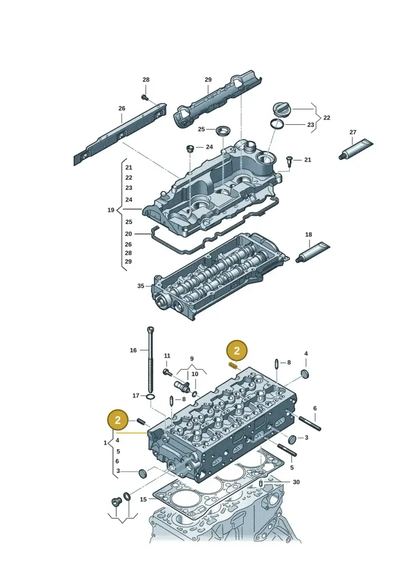 N10774801 — Audi A6 2.0 (2018-) diagram 849103056, position 2