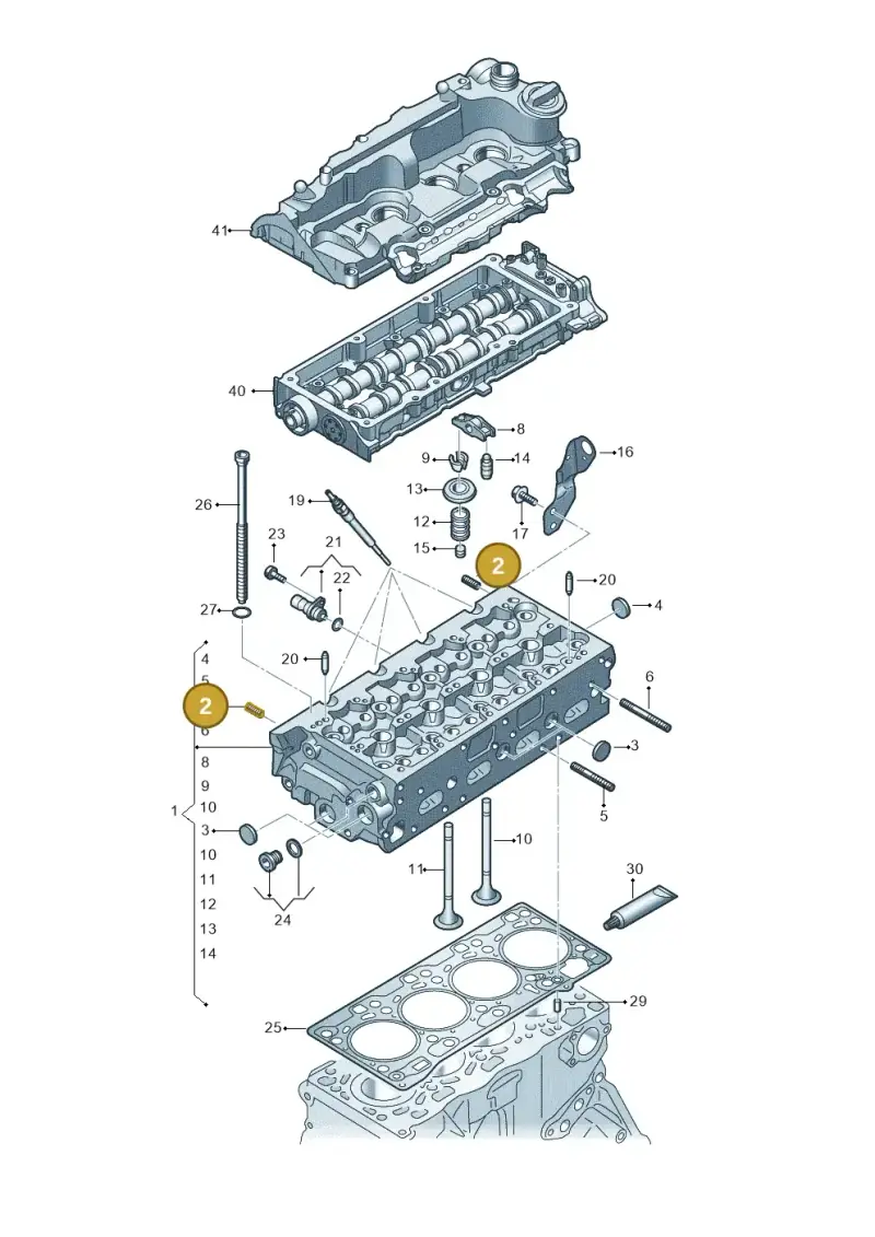 N10774801 — Audi A5 Limo 2.0 (2024-) diagram 8wh103600, position 2