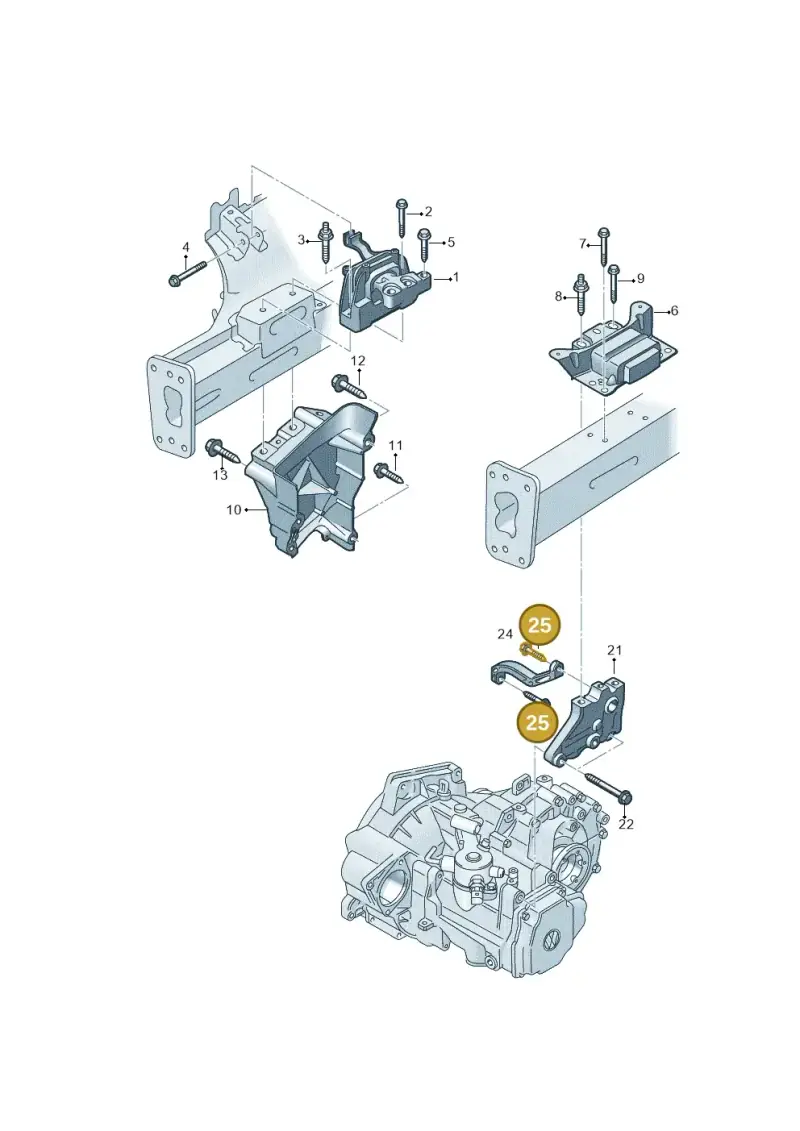 N10783801 — Audi A1 sportback 1.0 (2018-) diagram 813199520, position 25