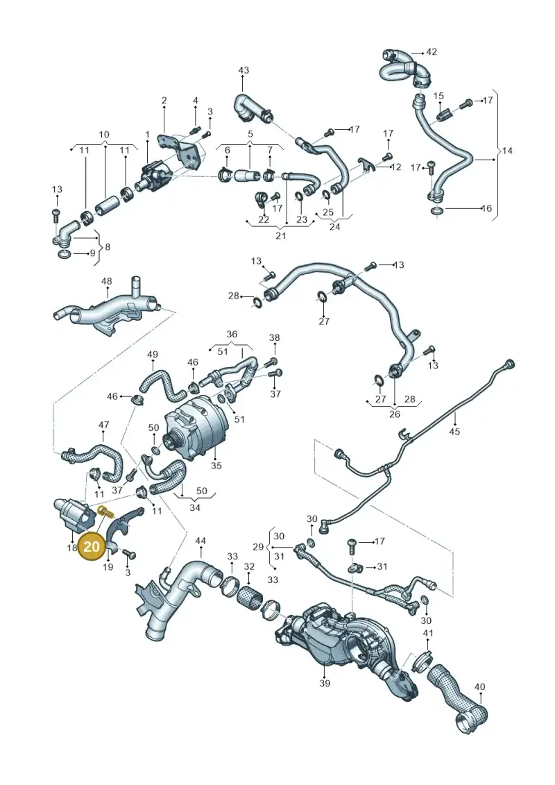 N10827902 — Audi RS6 Avant (2019-) diagram 538121002, position 20