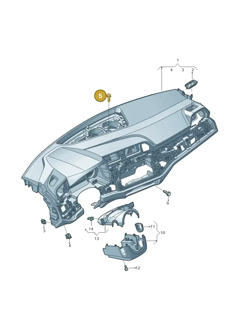 N10828001 — Audi RSQ3 Sportback (2019-2024) diagram 597857100, position 5