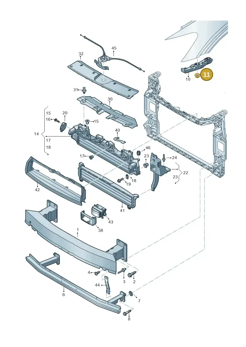 N10833301 — Audi Q8 e-tron (2018-2020) diagram 586807000, position 11
