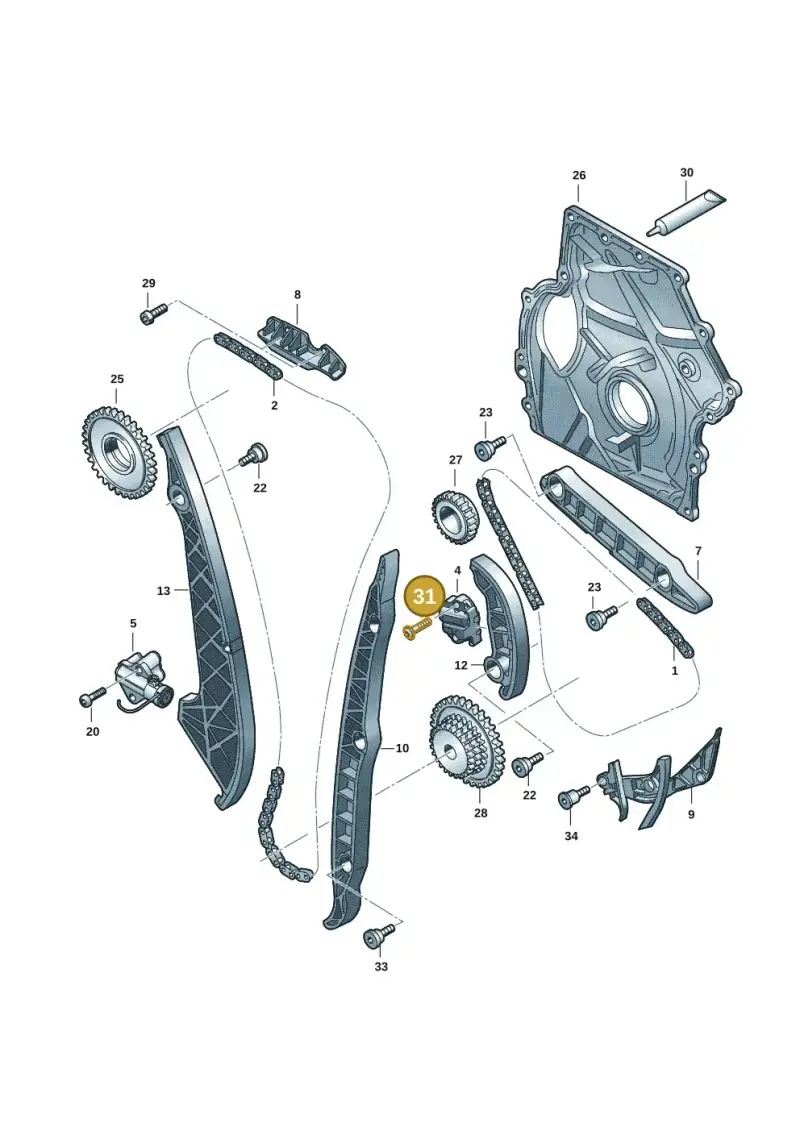 N10839701 — Audi A5 Limo 2.0 (2024-) diagram 849109032, position 31