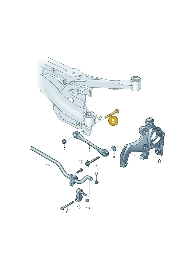 N10883401 — Audi A3 Sportback (2019-2021) diagram 596501300, position 5