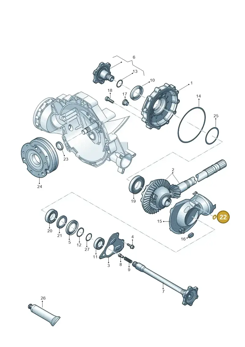 N90039603 — Audi A5 Sportback (2011-2017) diagram 620409550, position 22