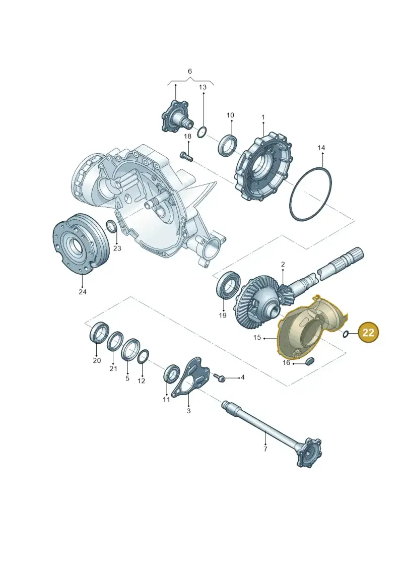 N90039603 — Audi Q5 qu. 2.0 (2009-2018) diagram 687409055, position 22