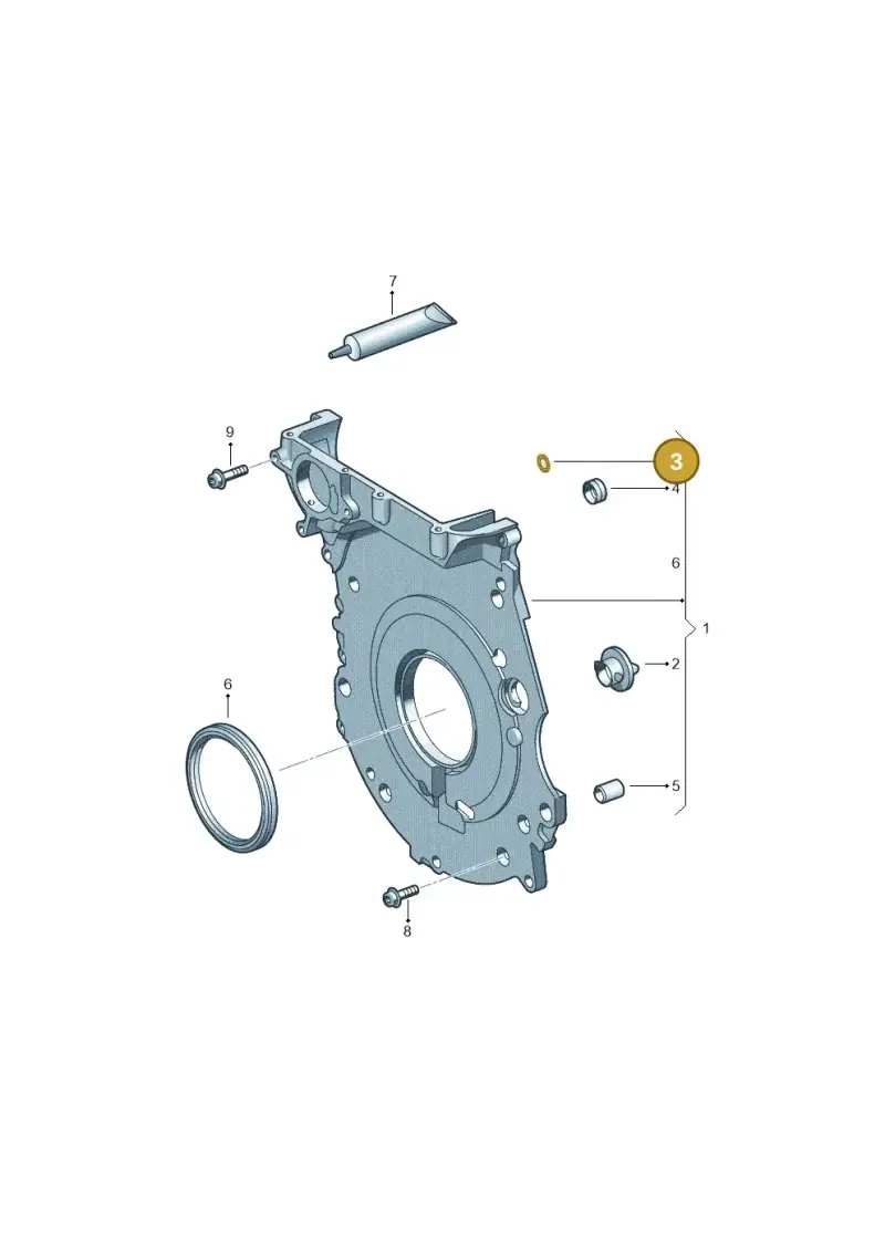 N90041102 — Audi RS3 Sportback (2015-2016) diagram 474109850, position 3