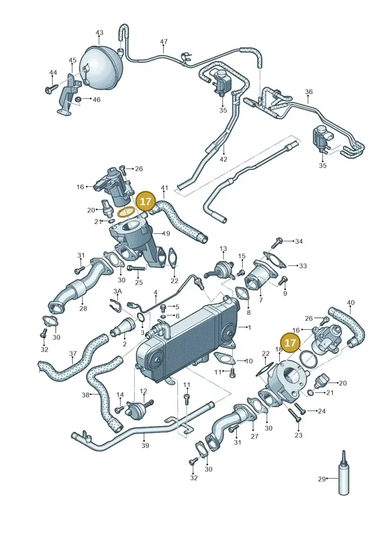 N90062702 — Audi Q7 qu. 3.0 TDI (2009-2015) diagram 493131200, position 17
