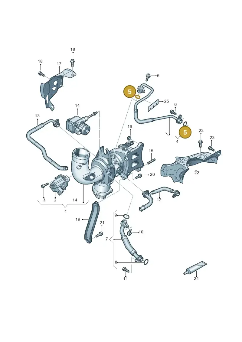 N90067202 — Audi A6 2.0 (2018-) diagram 429145250, position 5