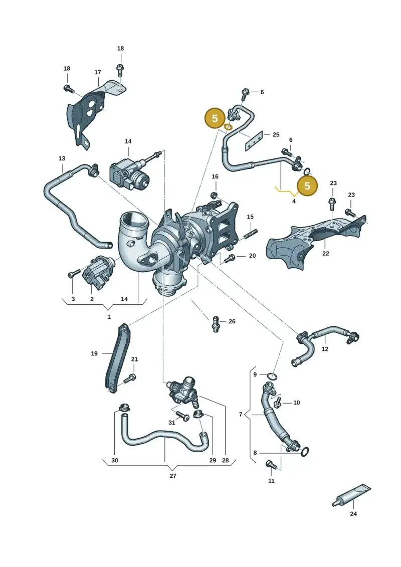 N90067202 — Audi A7 Sportback (2018-) diagram 429145251, position 5
