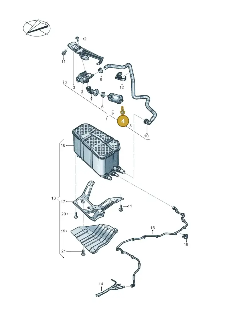 N90071102 — Audi RS Q8 Quattro (2019-) diagram 624201030, position 4