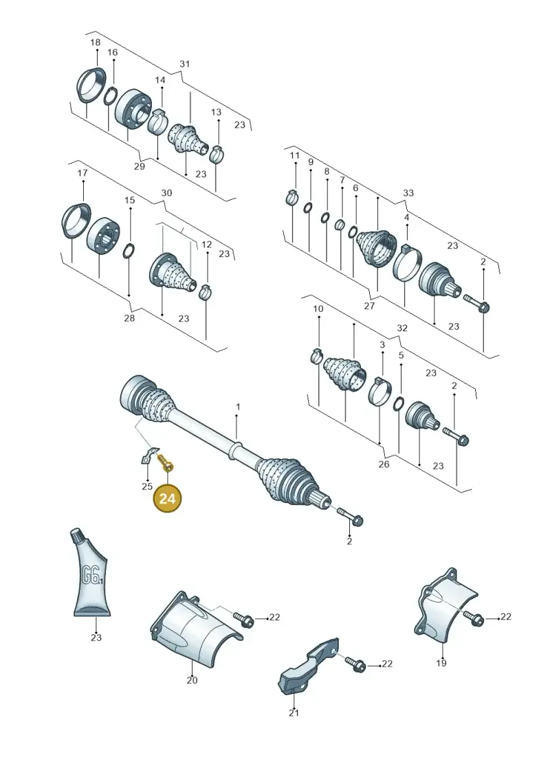 N90097204 — Audi A4/S4 Cabrio./qu. 07> (2006-) diagram 249407200, position 24