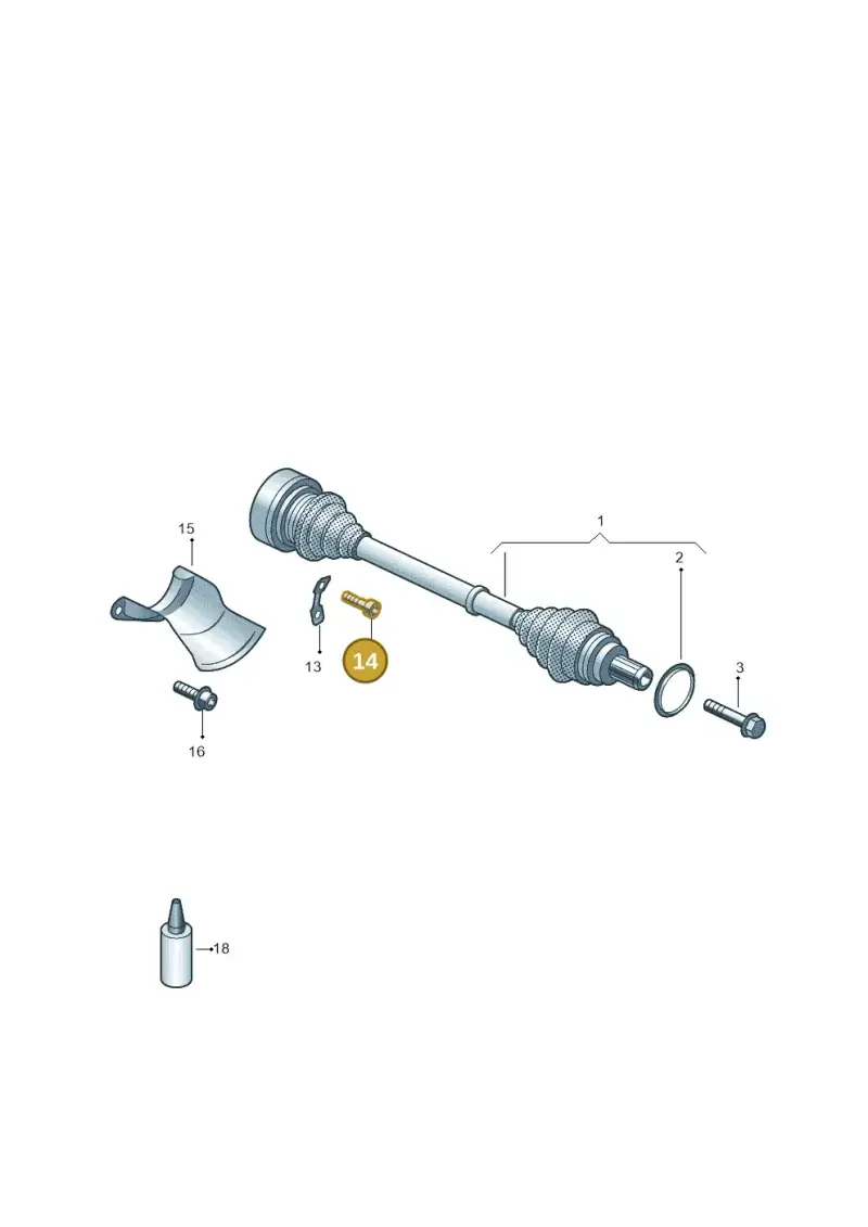 N90097204 — Audi A8L (2017-2022) diagram 696501160, position 14