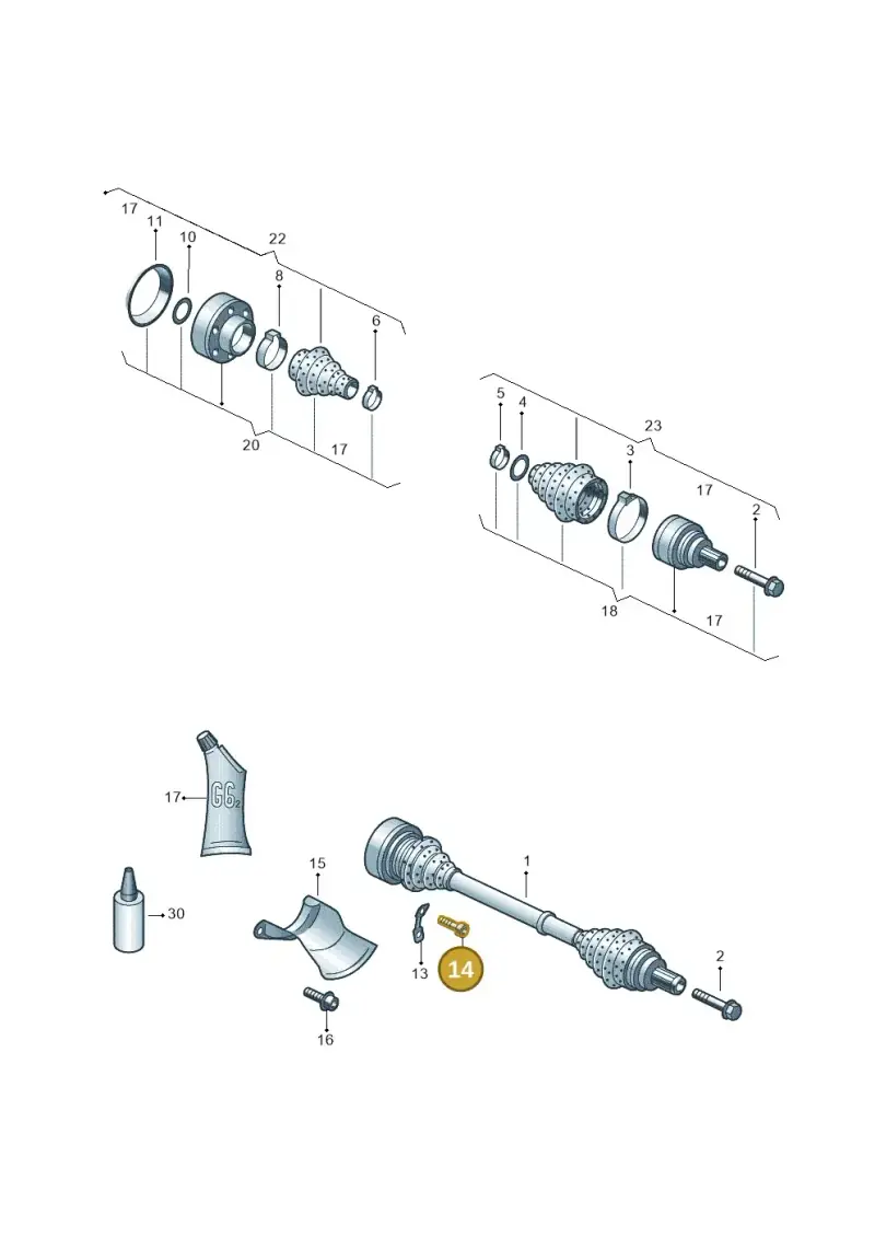 N90097204 — Audi A7 Sportback (2014-2018) diagram 758501020, position 14